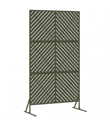 vidaXL Privacy Screen 100 x 50 x 180 cm Steel Olive Green