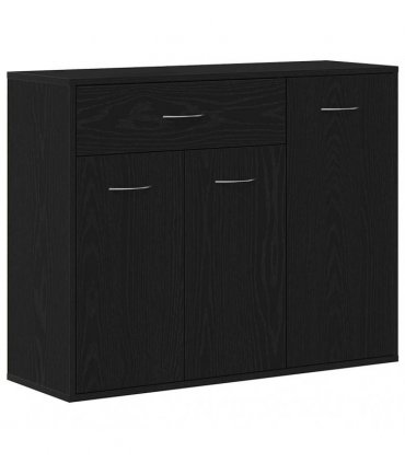 vidaXL Sideboard Black Oak 88x30x70 cm Engineered Wood