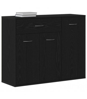 vidaXL Sideboard Black Oak 88x30x70 cm Engineered Wood
