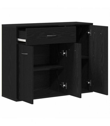 vidaXL Sideboard Black Oak 88x30x70 cm Engineered Wood