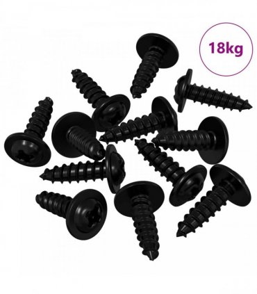 vidaXL Self Tapping Nail 16364 pcs Black 3.5 x 12 mm Iron
