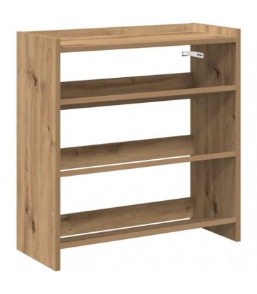 vidaXL Shoe Rack Artisan Oak 60x25x62 cm Engineered Wood