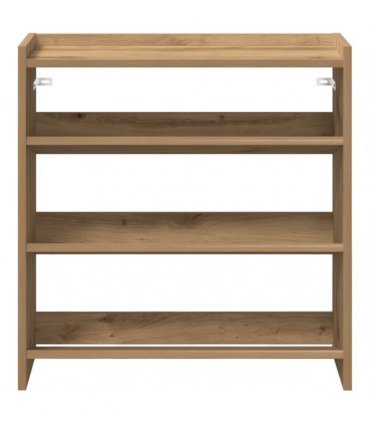 vidaXL Shoe Rack Artisan Oak 60x25x62 cm Engineered Wood