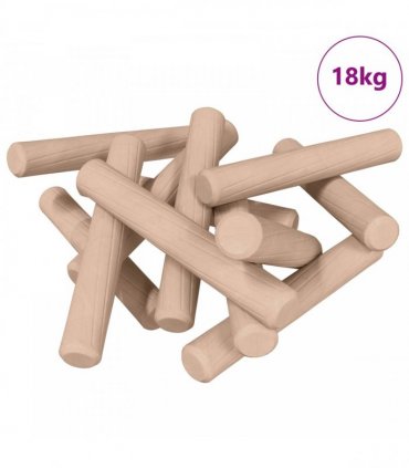 vidaXL Wooden Dowels 24000 pcs Brown Solid wood