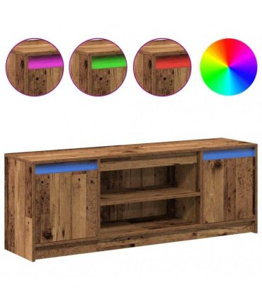 vidaXL TV Units Brown 139.5 x 34 x 50 cm Engineered wood