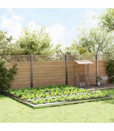 vidaXL Snail Fences 20 pcs Silver Stainless Steel