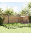 vidaXL Snail Fences 20 pcs Silver Stainless Steel