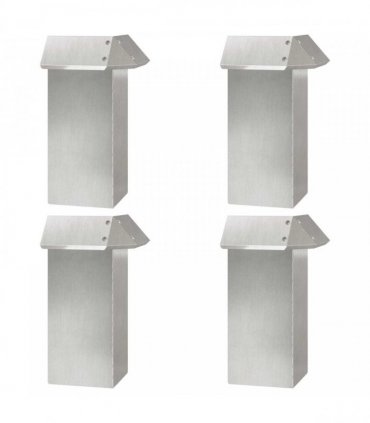 vidaXL Snail Fences 20 pcs Silver Stainless Steel