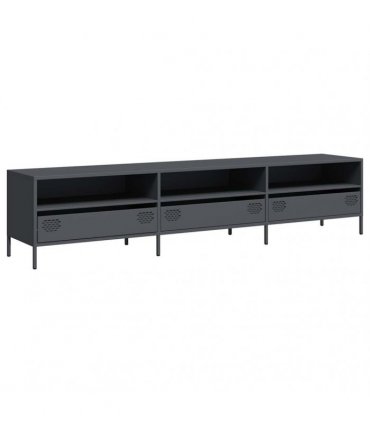vidaXL TV Cabinet Anthracite 202x39x43.5 cm Cold-rolled Steel