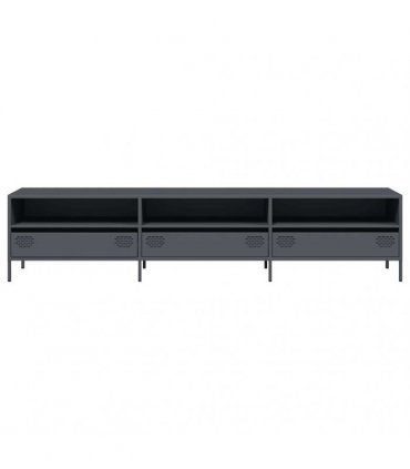 vidaXL TV Cabinet Anthracite 202x39x43.5 cm Cold-rolled Steel