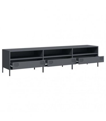 vidaXL TV Cabinet Anthracite 202x39x43.5 cm Cold-rolled Steel