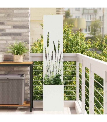 vidaXL Garden Privacy Screen White 32 x 150 cm Cold-rolled steel
