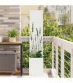 vidaXL Garden Privacy Screen White 32 x 150 cm Cold-rolled steel