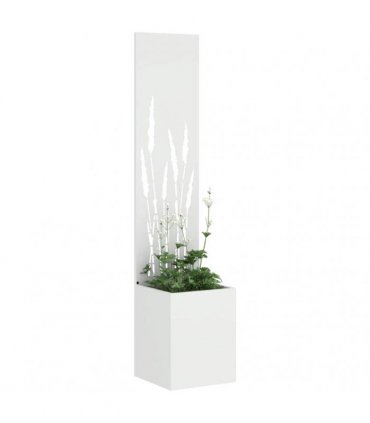 vidaXL Garden Privacy Screen White 32 x 150 cm Cold-rolled steel