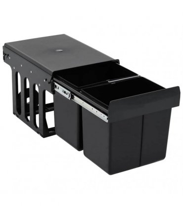 vidaXL Kitchen Cupboard Pull-out Dustbin Soft-Close 36 L