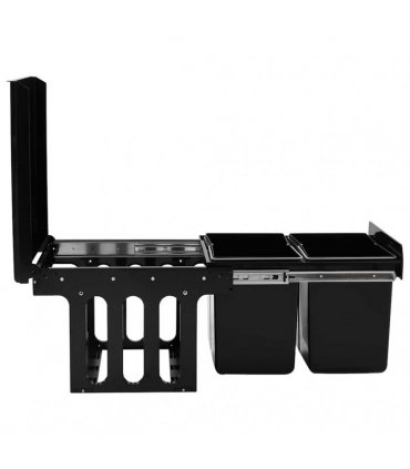 vidaXL Kitchen Cupboard Pull-out Dustbin Soft-Close 36 L