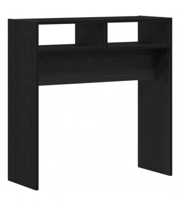 vidaXL Console Table Black Oak 78 x 30 x 80 cm Engineered Wood