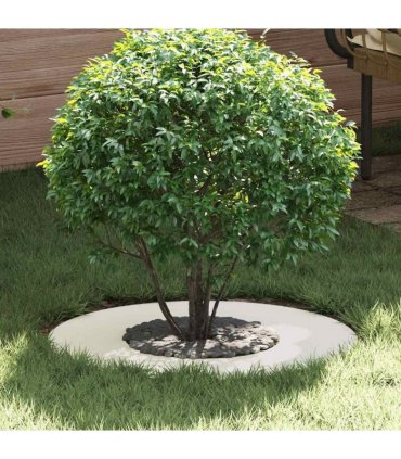vidaXL suitable for Flat Tree Rings 5 pcs White Ø30 / 60 cm Steel