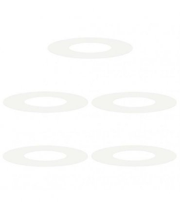 vidaXL suitable for Flat Tree Rings 5 pcs White Ø30 / 60 cm Steel