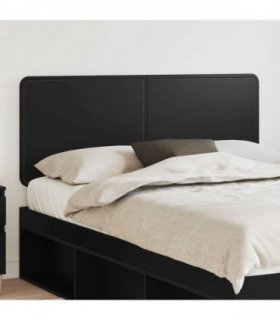 vidaXL Headboard Black Oak Engineered wood
