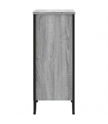 vidaXL Bookcase Grey Sonoma 80x31x74.5 cm Engineered Wood