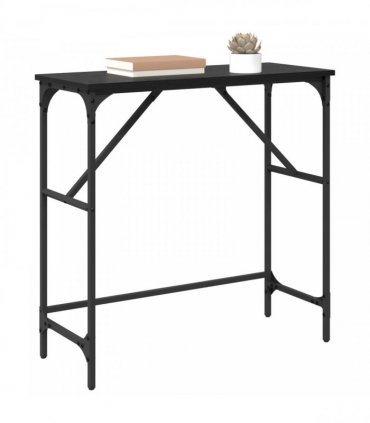 vidaXL Console Table Black Oak 75 x 32 x 75 cm Engineered Wood