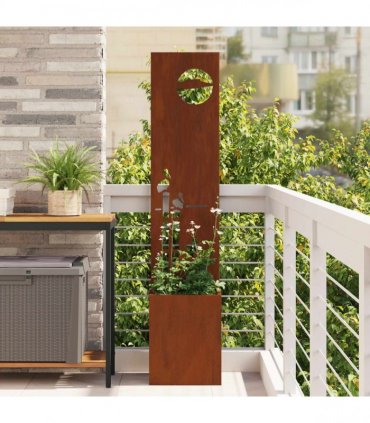 vidaXL Garden Privacy Screen Rusty 32 x 150 cm Weathering steel