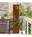 vidaXL Garden Privacy Screen Rusty 32 x 150 cm Weathering steel