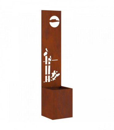 vidaXL Garden Privacy Screen Rusty 32 x 150 cm Weathering steel