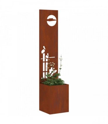 vidaXL Garden Privacy Screen Rusty 32 x 150 cm Weathering steel