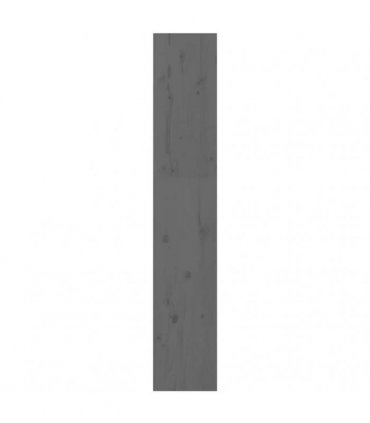 vidaXL Book Cabinet/Room Divider Grey 60x30x167.5 cm Solid Wood Pine