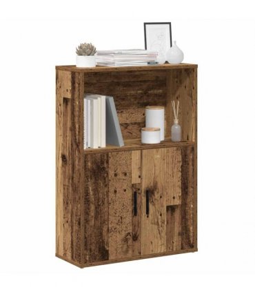 vidaXL Bookcase Old Wood 60x24x85 cm Engineered Wood