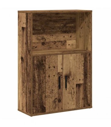 vidaXL Bookcase Old Wood 60x24x85 cm Engineered Wood