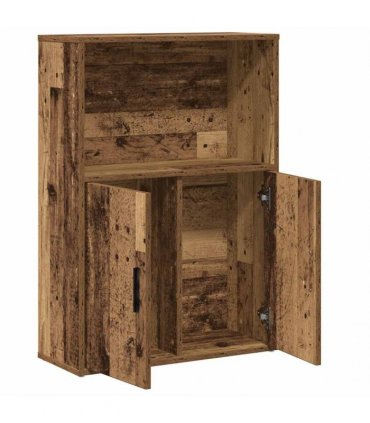 vidaXL Bookcase Old Wood 60x24x85 cm Engineered Wood
