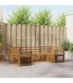vidaXL Sofa Sets 6 pcs Natural Solid Acacia Wood