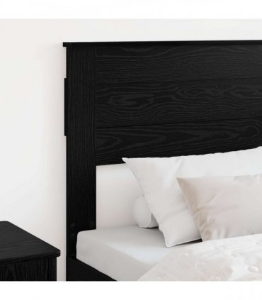 vidaXL Headboard Black Oak Engineered wood