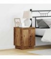 vidaXL Bedside Cabinet 2 pcs Old Wood 39 x 34.5 x 50 cm