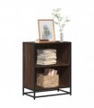 vidaXL Book Cabinet Brown Oak 60x35x76 cm Engineered Wood