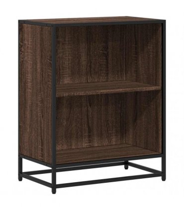 vidaXL Book Cabinet Brown Oak 60x35x76 cm Engineered Wood