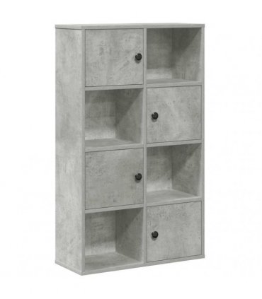 vidaXL Bookcase Concrete Grey 60x24x101.5 cm Engineered Wood