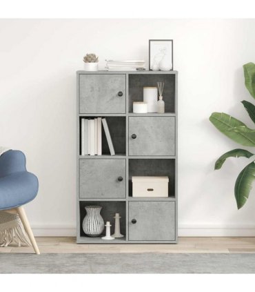 vidaXL Bookcase Concrete Grey 60x24x101.5 cm Engineered Wood
