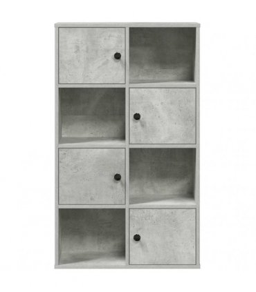 vidaXL Bookcase Concrete Grey 60x24x101.5 cm Engineered Wood