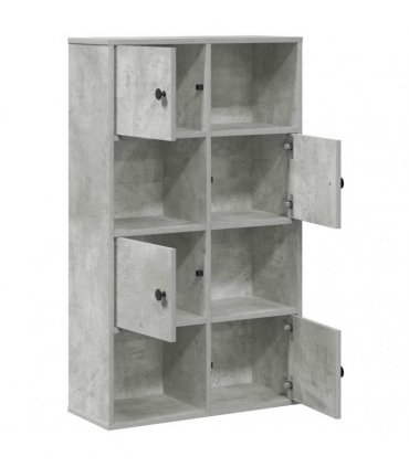 vidaXL Bookcase Concrete Grey 60x24x101.5 cm Engineered Wood