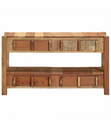 vidaXL TV Cabinet with Drawer Brown 83 x 33 x 46 cm Solid Reclaim Wood