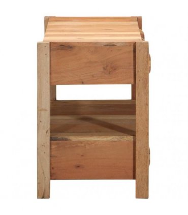 vidaXL TV Cabinet with Drawer Brown 83 x 33 x 46 cm Solid Reclaim Wood