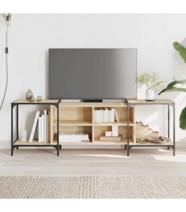 vidaXL TV Cabinet Sonoma Oak 153x37x50 cm Engineered Wood