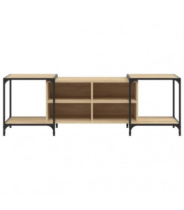 vidaXL TV Cabinet Sonoma Oak 153x37x50 cm Engineered Wood
