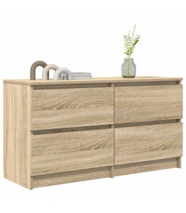 vidaXL TV Cabinet Sonoma Oak 100x35x54 cm Engineered Wood