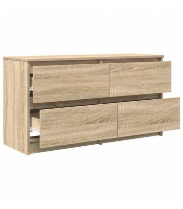 vidaXL TV Cabinet Sonoma Oak 100x35x54 cm Engineered Wood