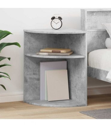 vidaXL End Table Concrete Grey 39.7 x 39.7 x 60 cm Engineered Wood